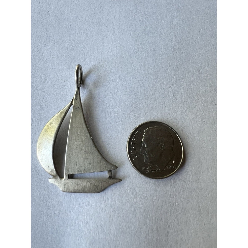 Sterling Silver Sailboat Charm